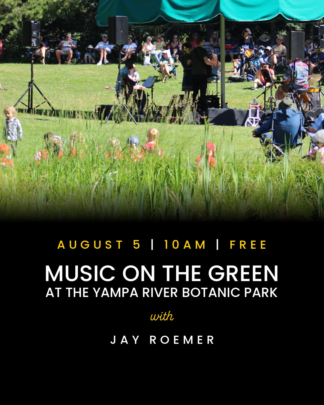 Music on The Green flyer August 5