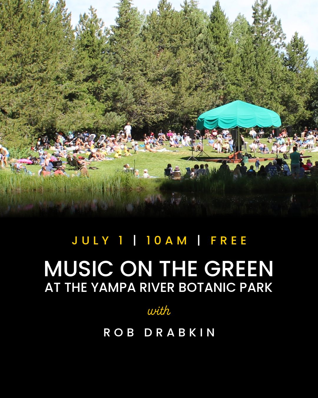 Music on The Green flyer July 1