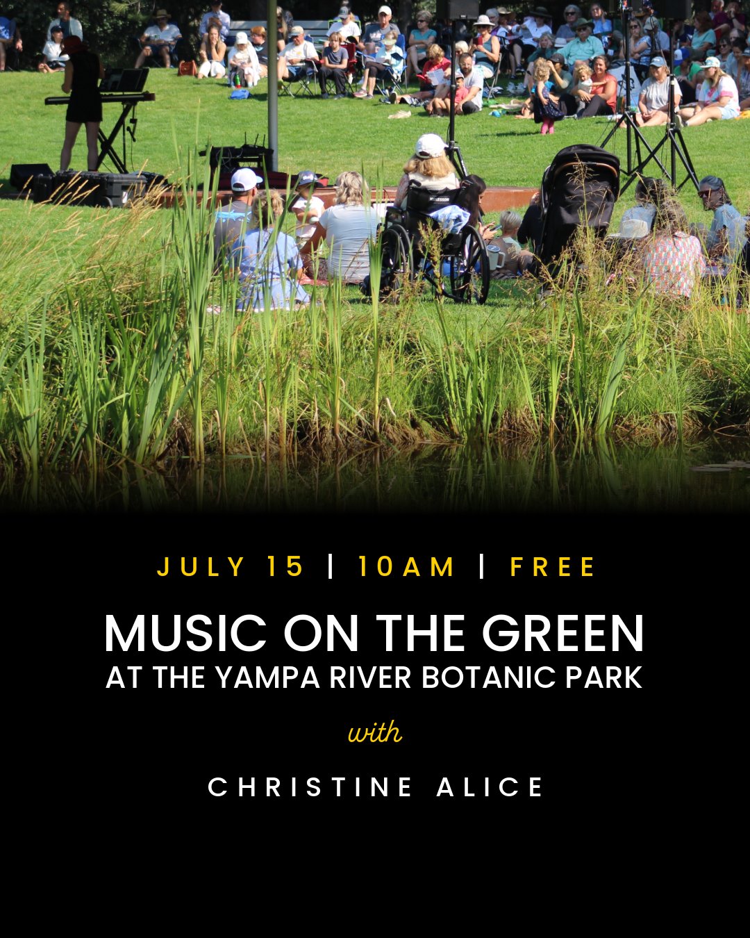 Music on The Green flyer July 15