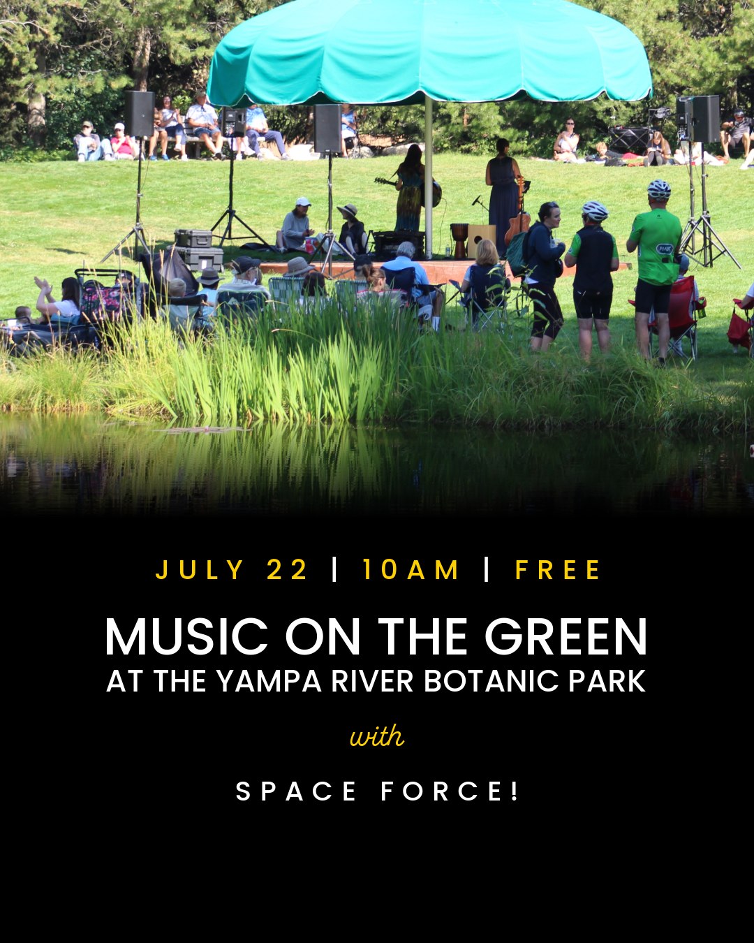 Music on The Green flyer July 22