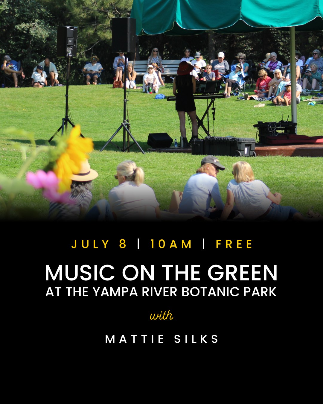 Music on The Green flyer July 8